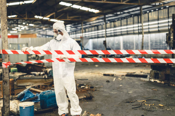 Professional Biohazard technician working in Charlottesville, IN